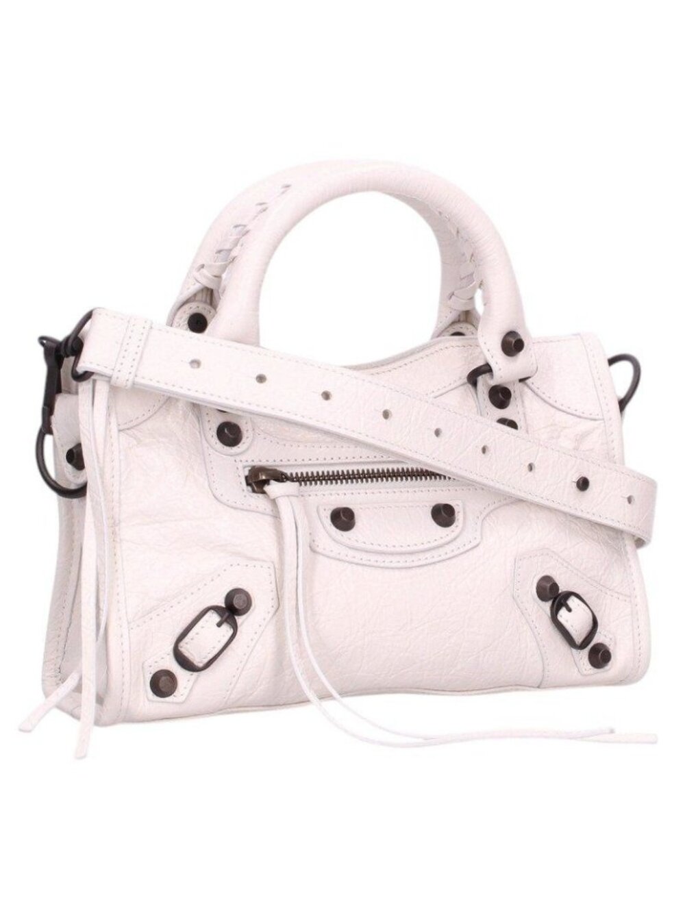 Balenciaga Le City Mini Arena Lambskin Shoulder Bag